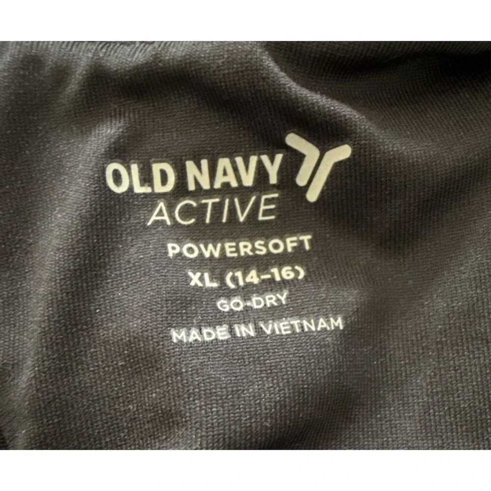 Girls Old Navy Active Powersoft Black Tank -  XL